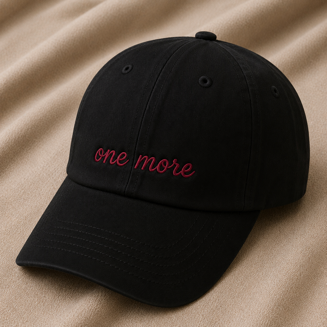 One More – Black Vintage Cap