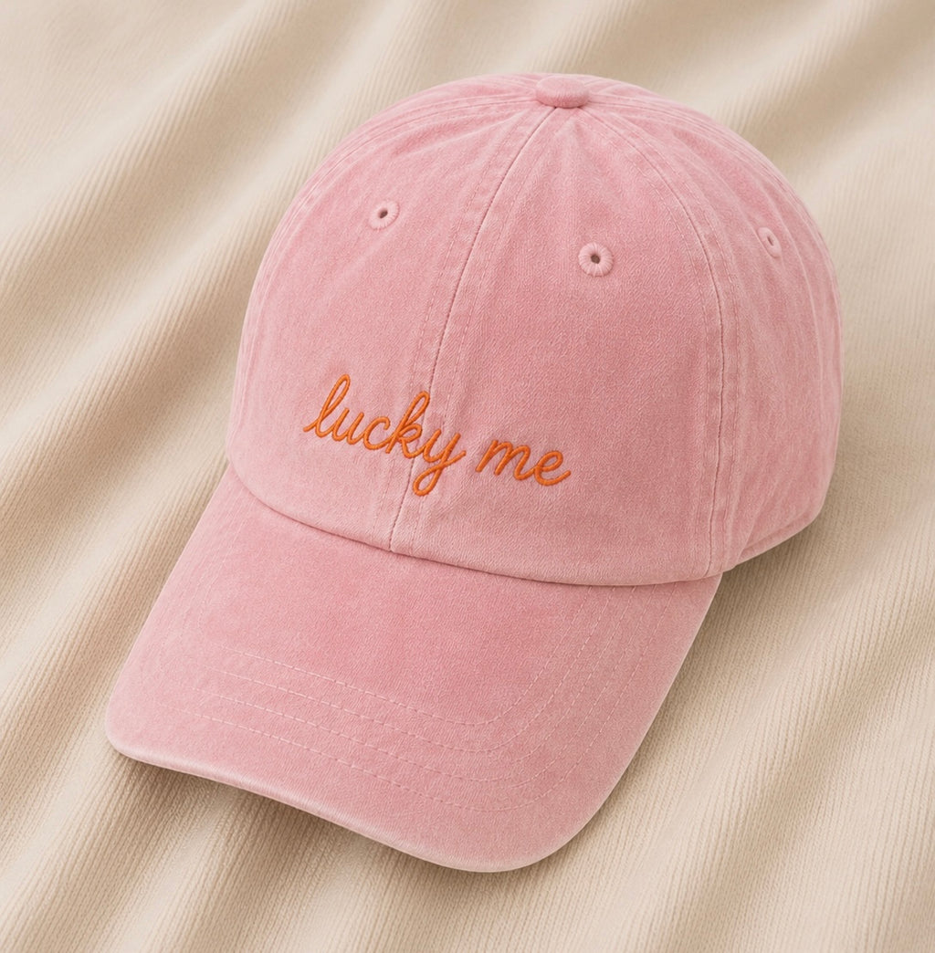 Lucky Me – Dusky Pink Vintage Cap