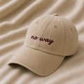 No Way – Beige Vintage Cap