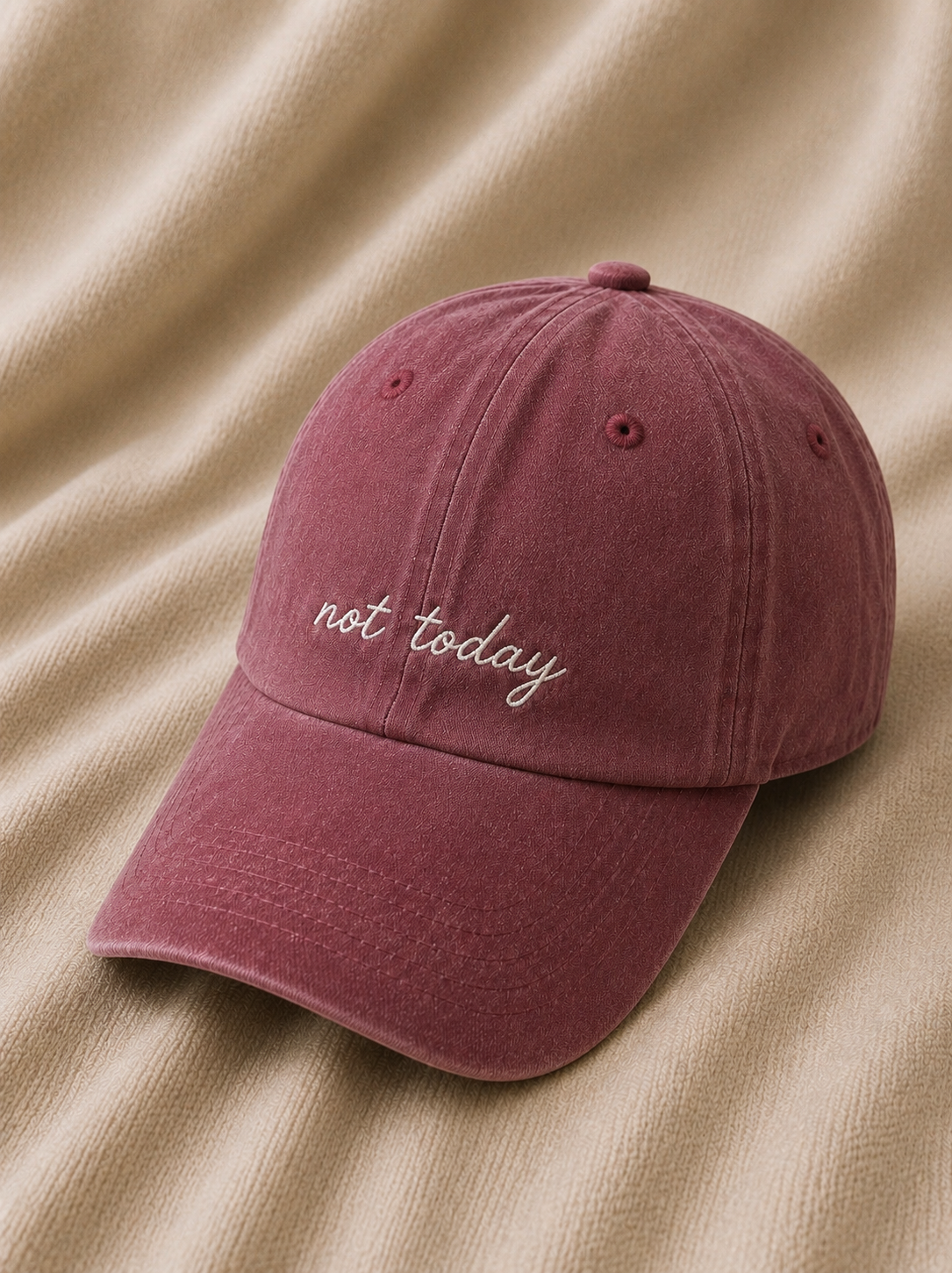 Not Today – Red Vintage Cap