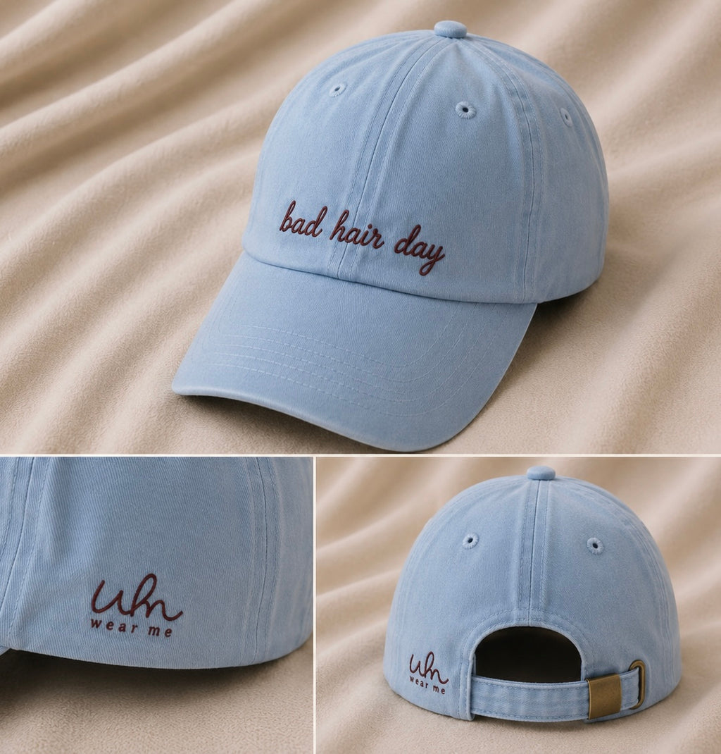 Bad Hair Day Cap – Light Blue