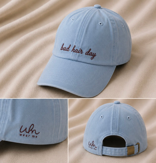 Bad Hair Day Cap – Light Blue
