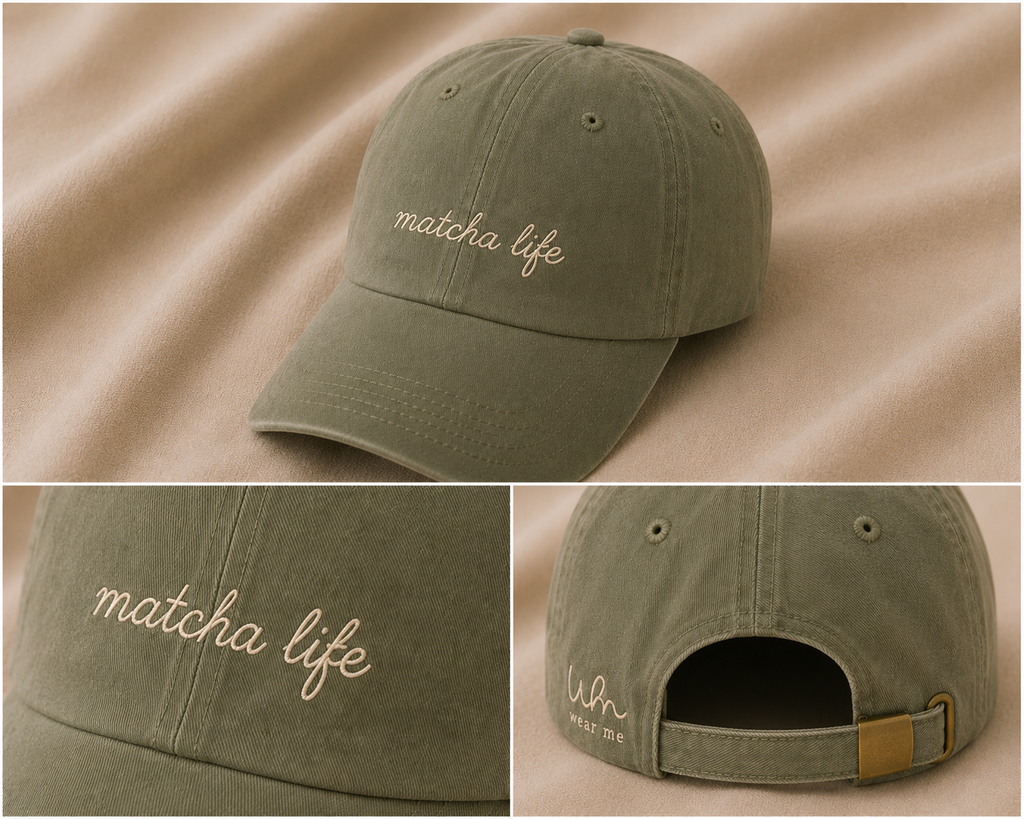 Matcha life - Sage Green Vintage Cap
