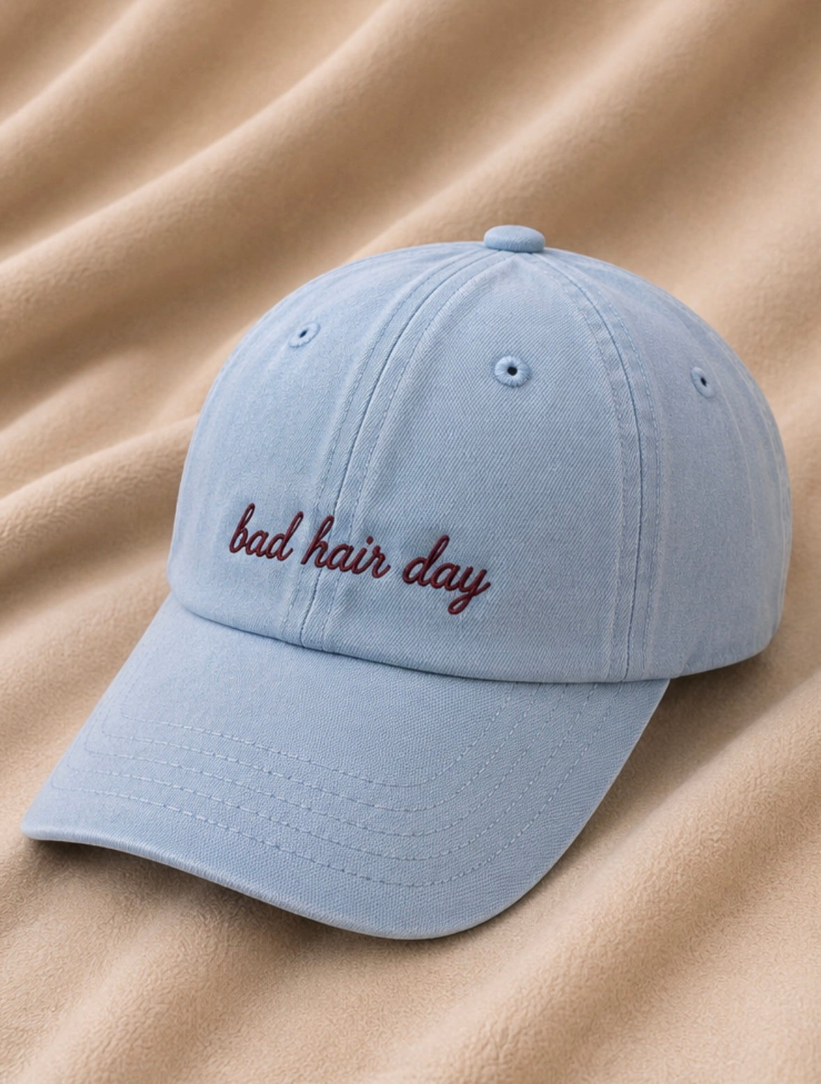 Bad Hair Day Cap – Light Blue